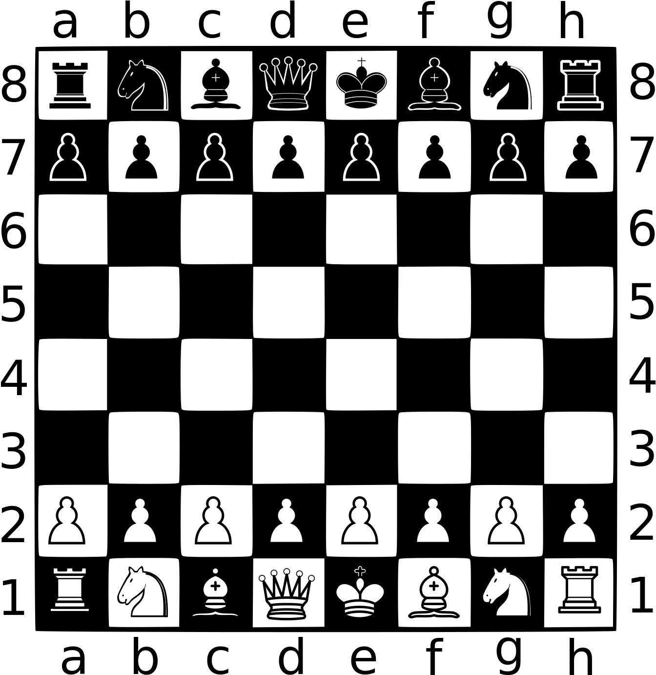 Chessboard Initial Setup PNG