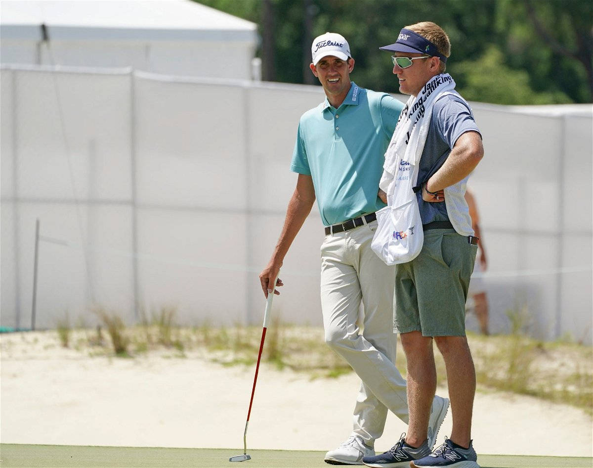 Chesson Hadley With His Caddie Wallpaper