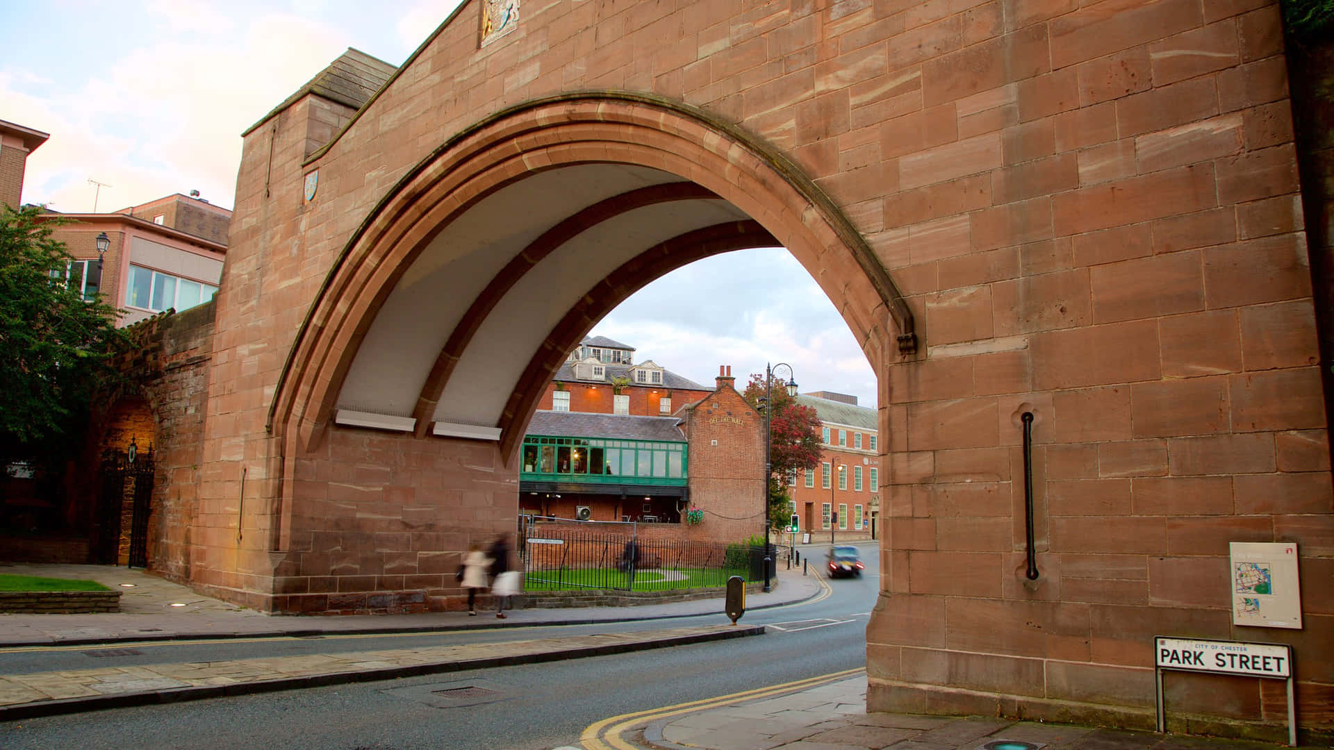 Chester Historic City Gate Architecture Wallpaper