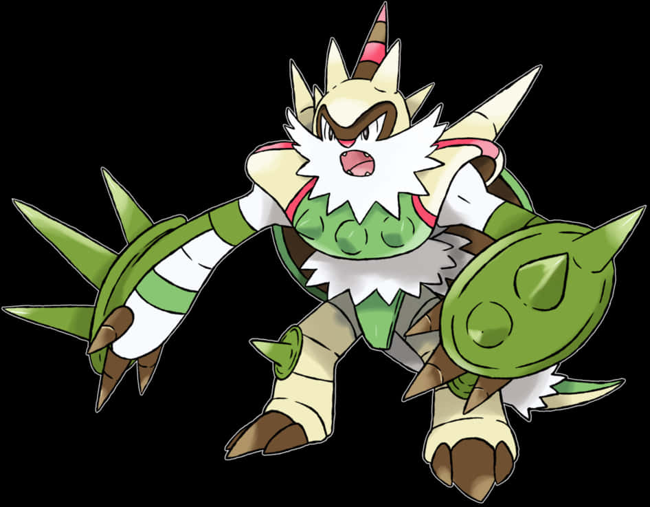 Chestnaught Pokemon Artwork PNG