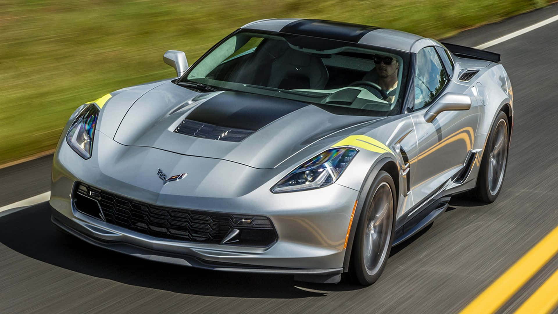 The Power and Style of the Chevrolet Corvette Grand Sport Wallpaper