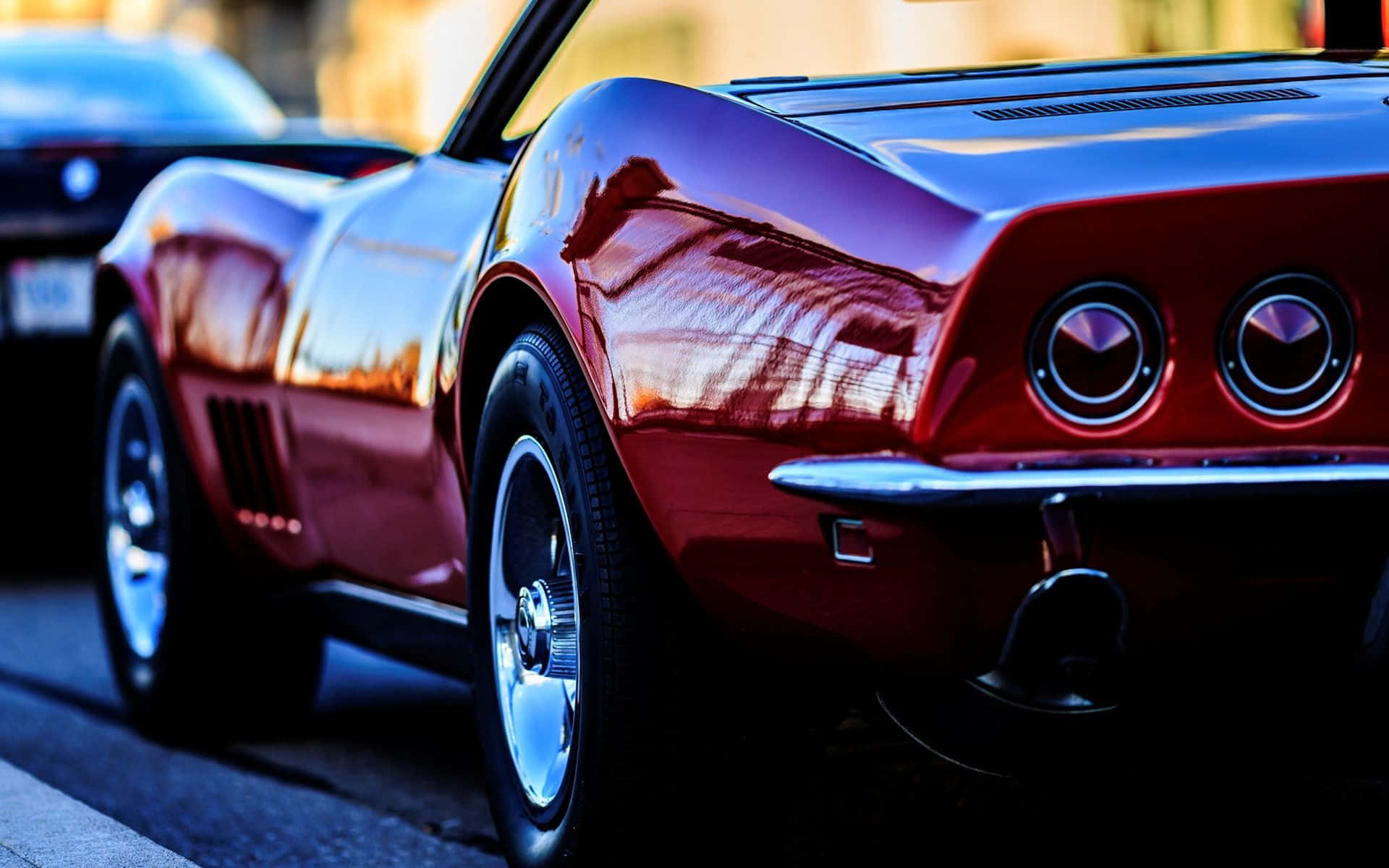 Elegantechevrolet Corvette Stingray En Exhibición. Fondo de pantalla