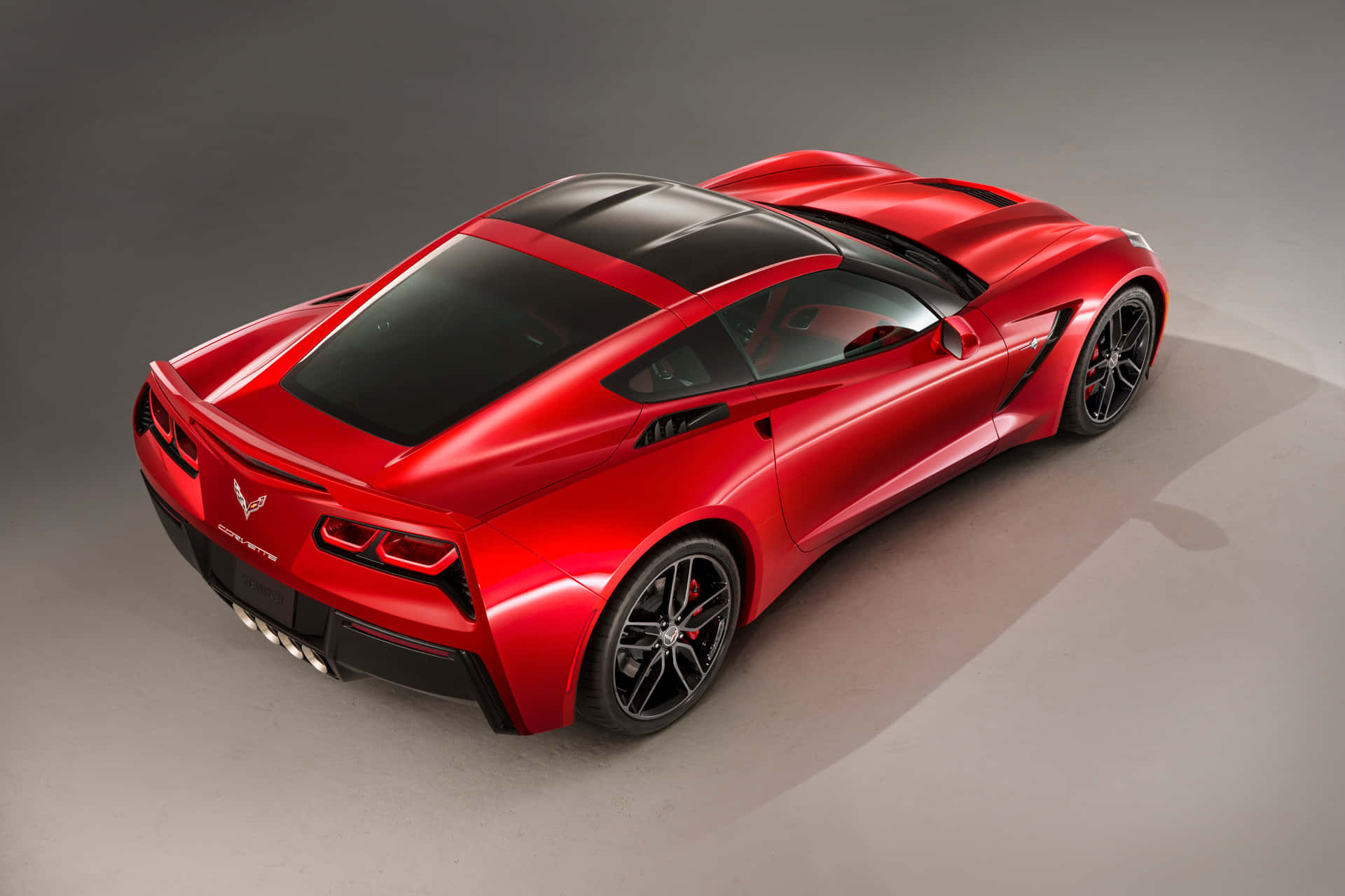 Stunning Red Chevrolet Corvette Stingray Wallpaper