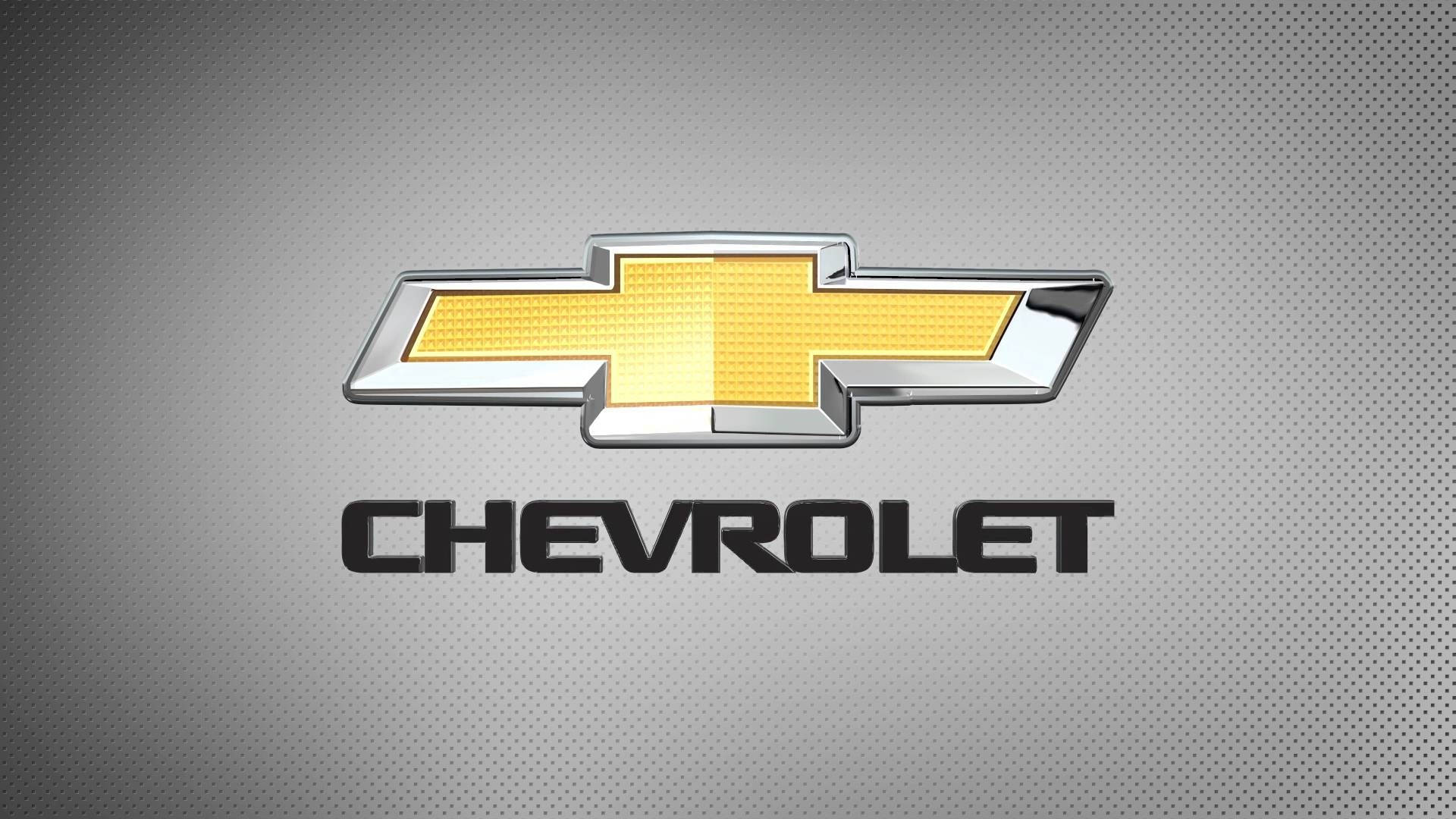 Chevrolet Logo On Grey Background Wallpaper