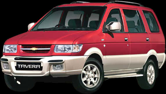 Chevrolet Tavera Redand White PNG