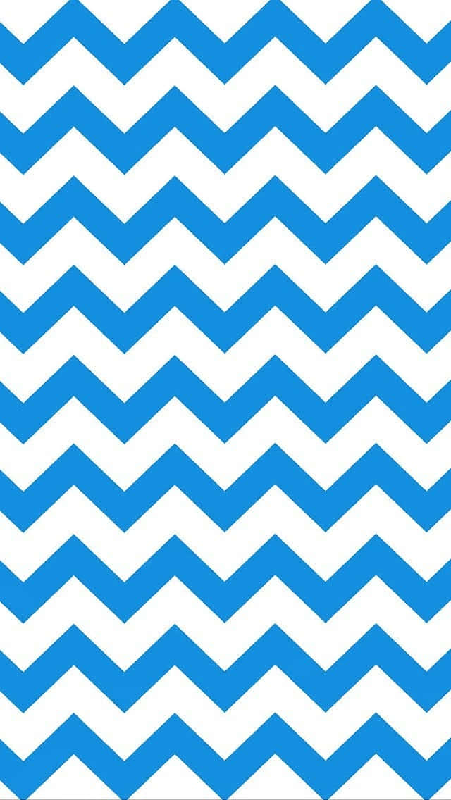 A Blue And White Chevron Pattern Wallpaper