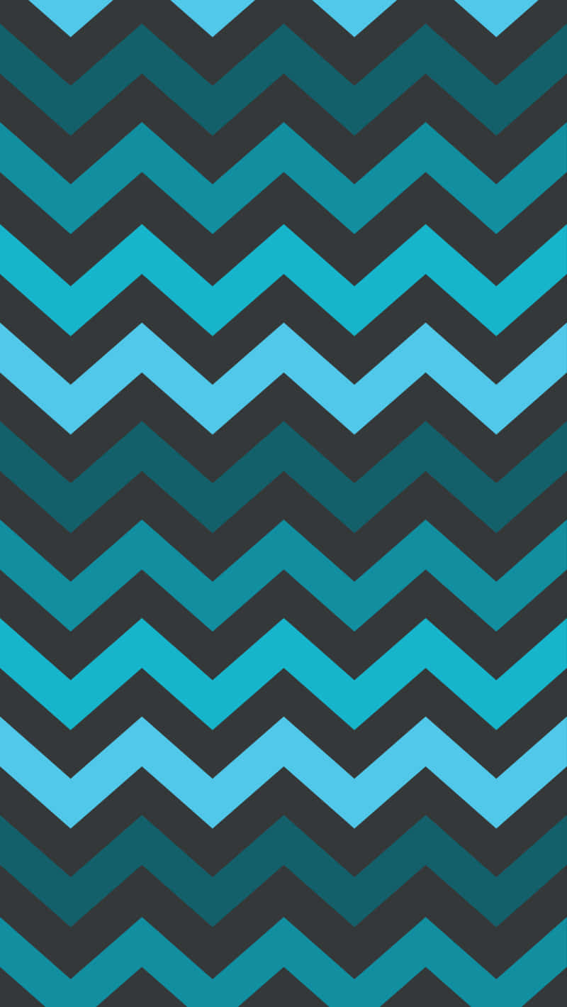 A Blue And Black Chevron Pattern Wallpaper