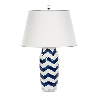 Chevron Pattern Table Lamp PNG