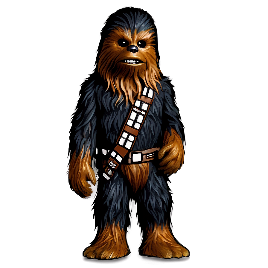 Chewbacca Black And White Png 06202024 PNG