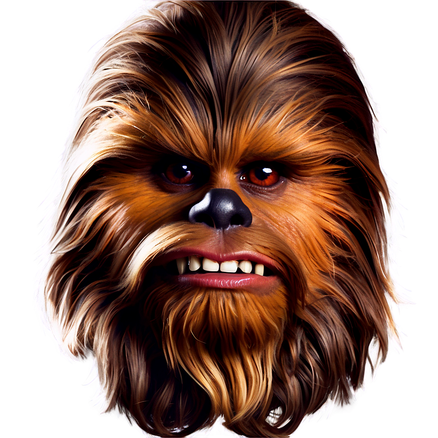 Chewbacca Digital Painting Png 06202024 PNG