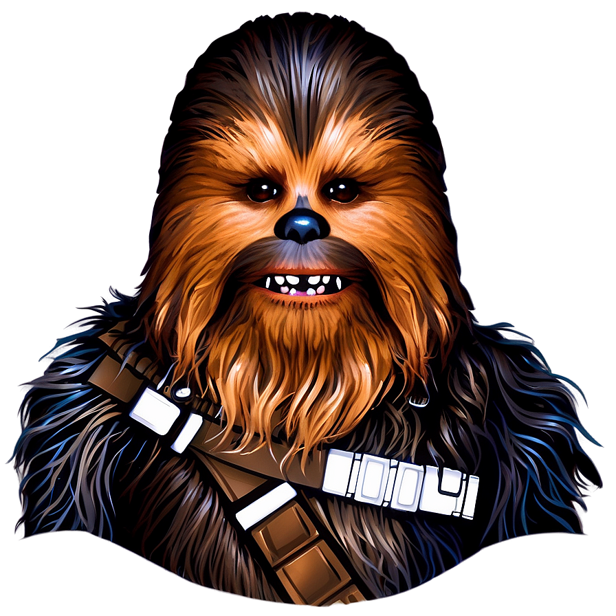 Chewbacca Movie Poster Art Png 06202024 PNG