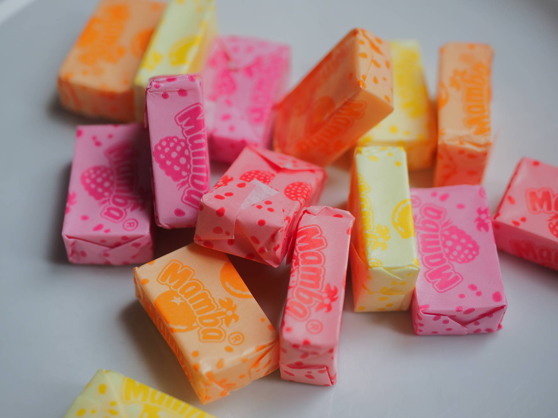 Chewy Mamba Candies Different Flavors Wallpaper