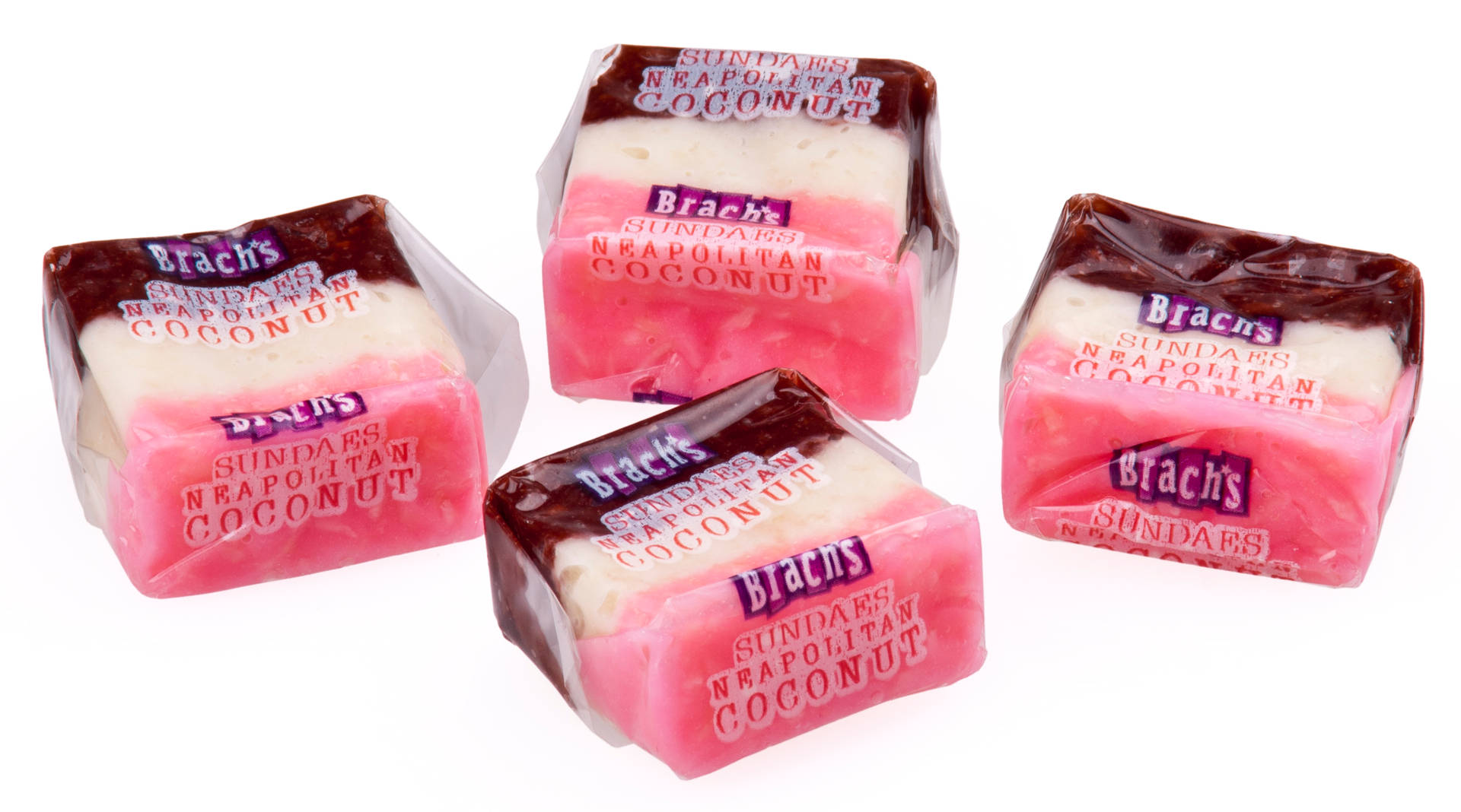 Chewy Neapolitan Coconut Candy Wallpaper