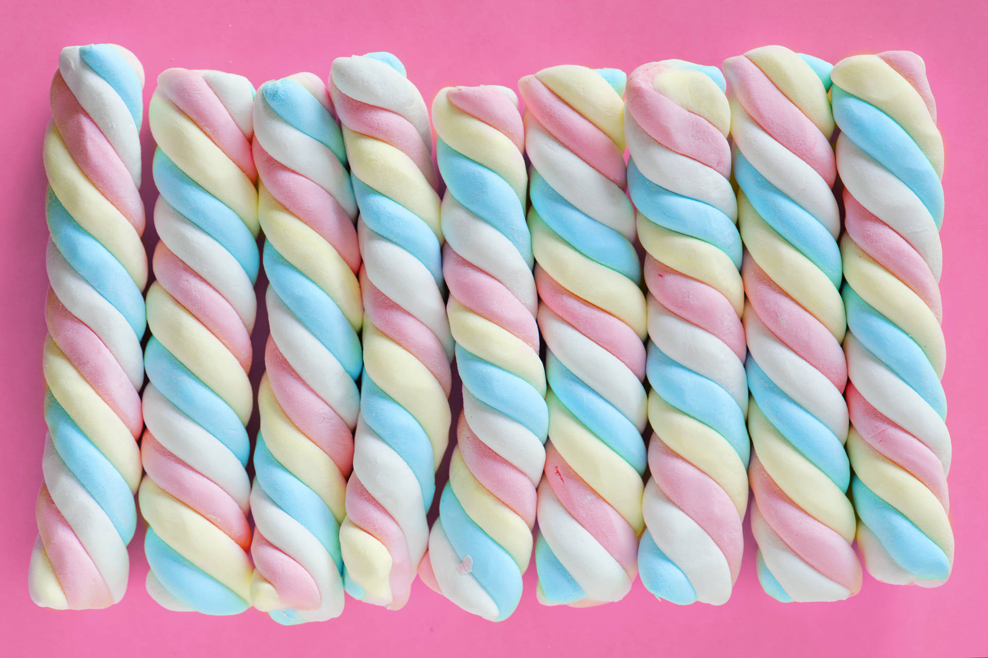 Tuggbara Pastellfärgade Marshmallow-stockar. Wallpaper