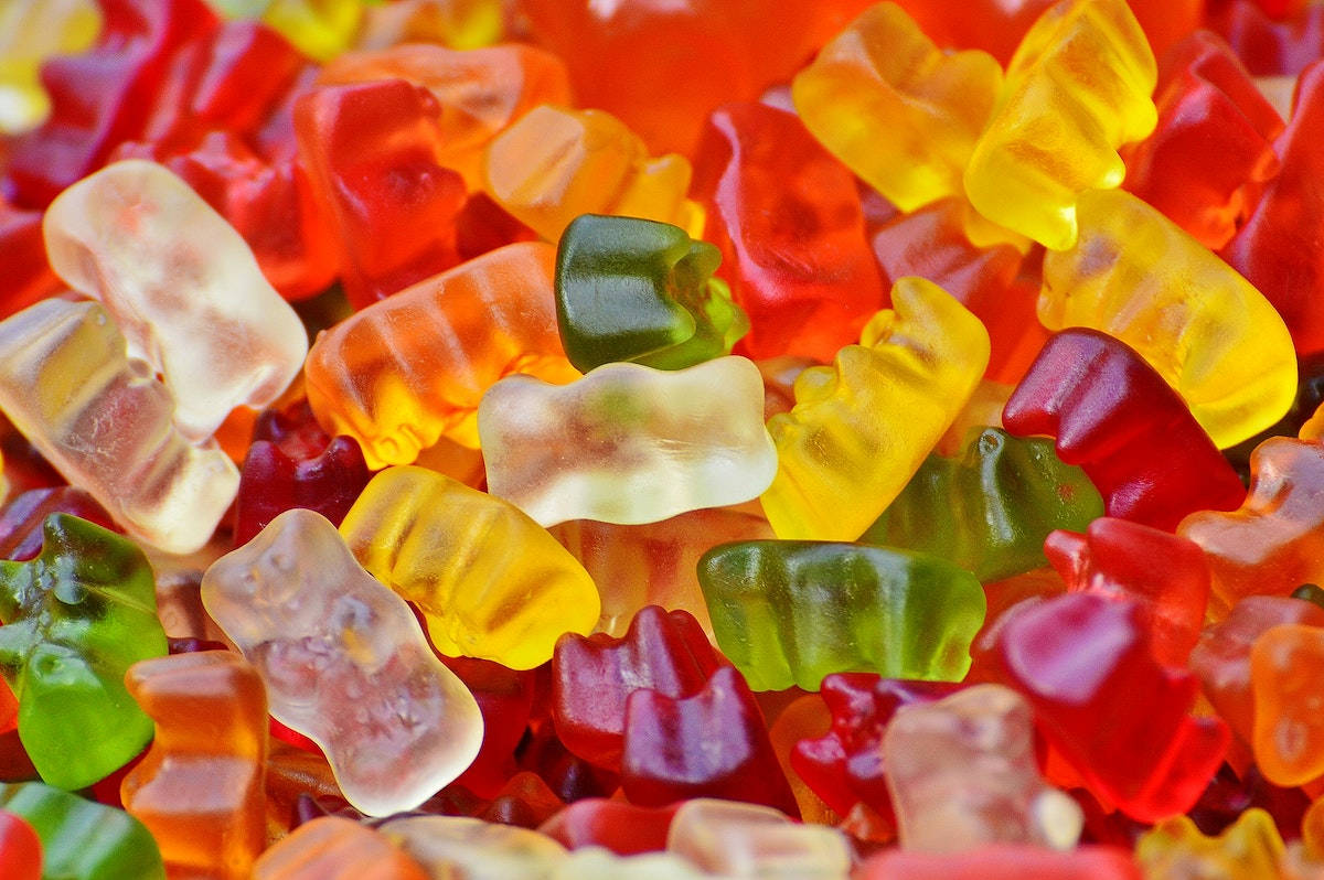 Chewy Translucent Gummy Bears Wallpaper