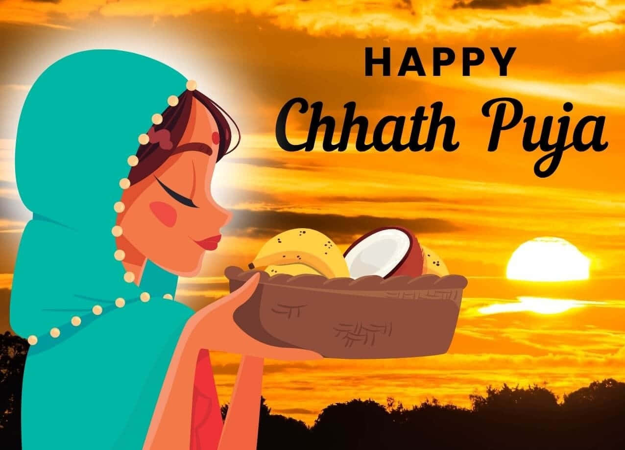 Celebrandoel Festival De Chhath Puja