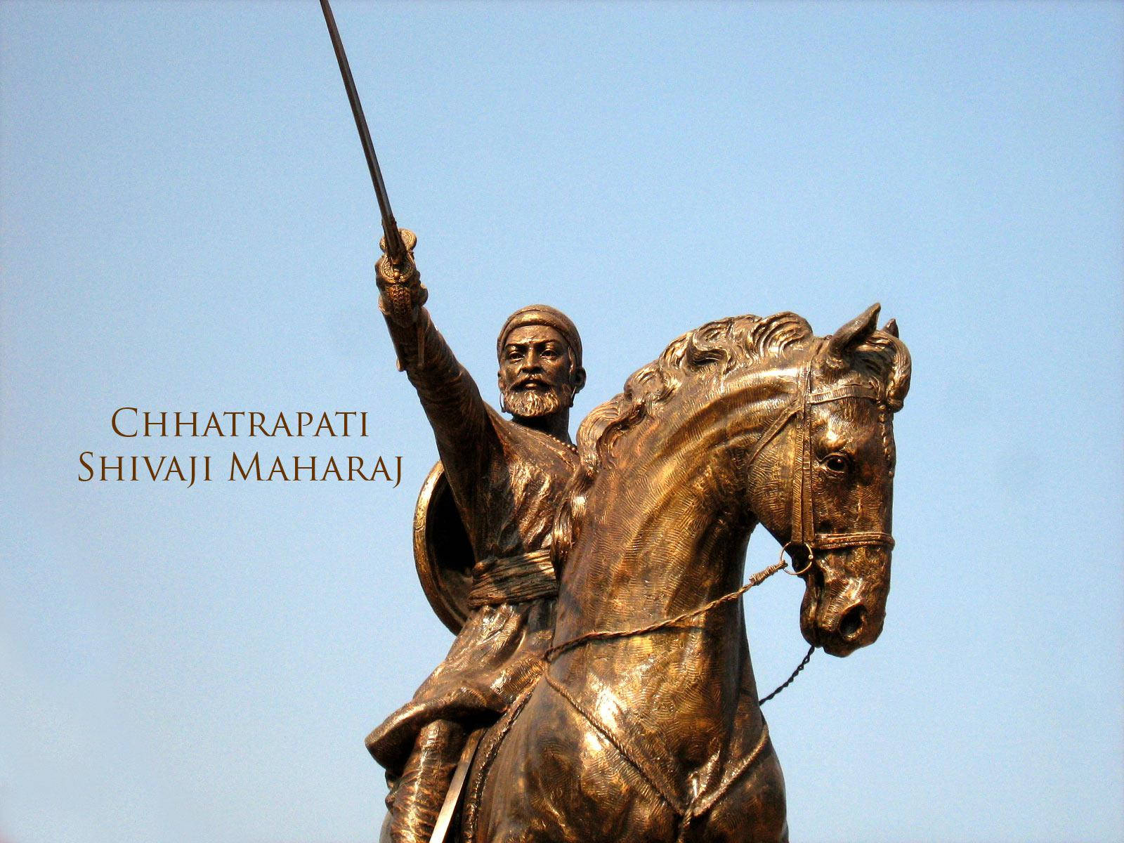 Chhatrapati Shivaji Maharaj On Horse Statue Hd Wallpaper