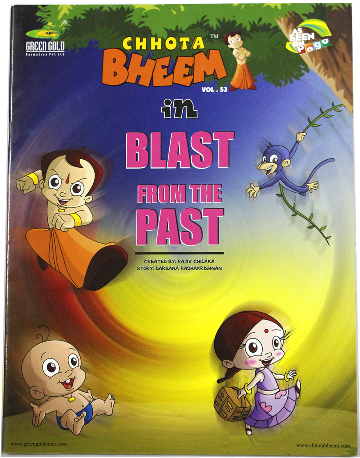 Chhota Bheem Blast From The Past Comic Cover PNG