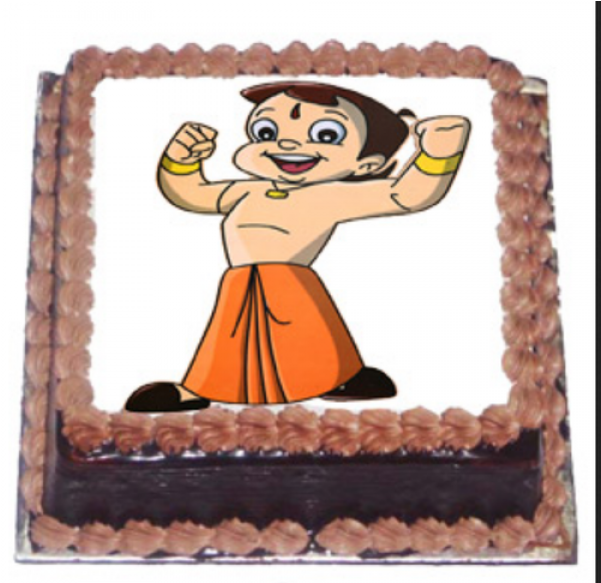 Chhota Bheem Cake Design PNG