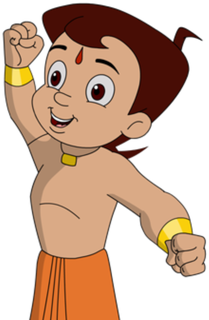 Chhota Bheem Celebrating Victory PNG