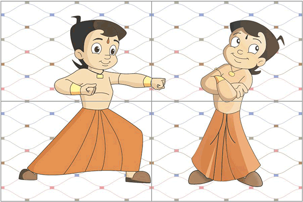 Chhota Bheem Dancing Characters PNG