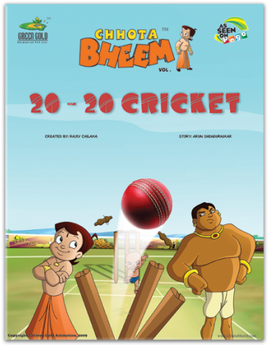 Chhota Bheem2020 Cricket Volume Cover PNG