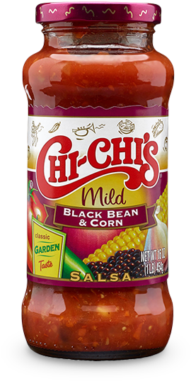 Chi Chis Black Bean Corn Salsa Jar PNG