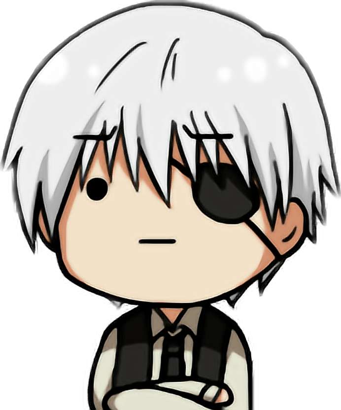 Chibi Anime Character With Eyepatch PNG