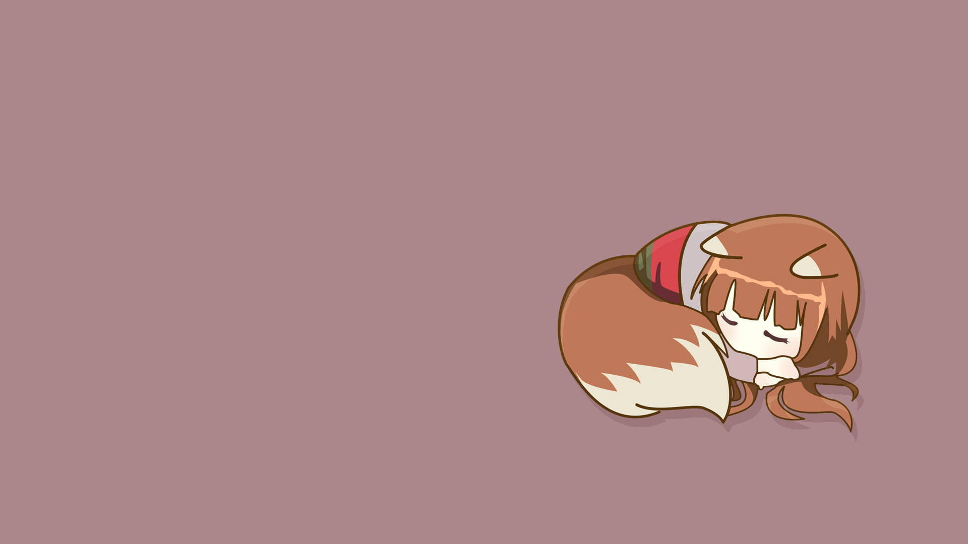 Chibi Anime Spice And Wolf Background