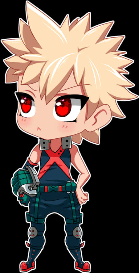 Chibi Bakugou My Hero Academia PNG