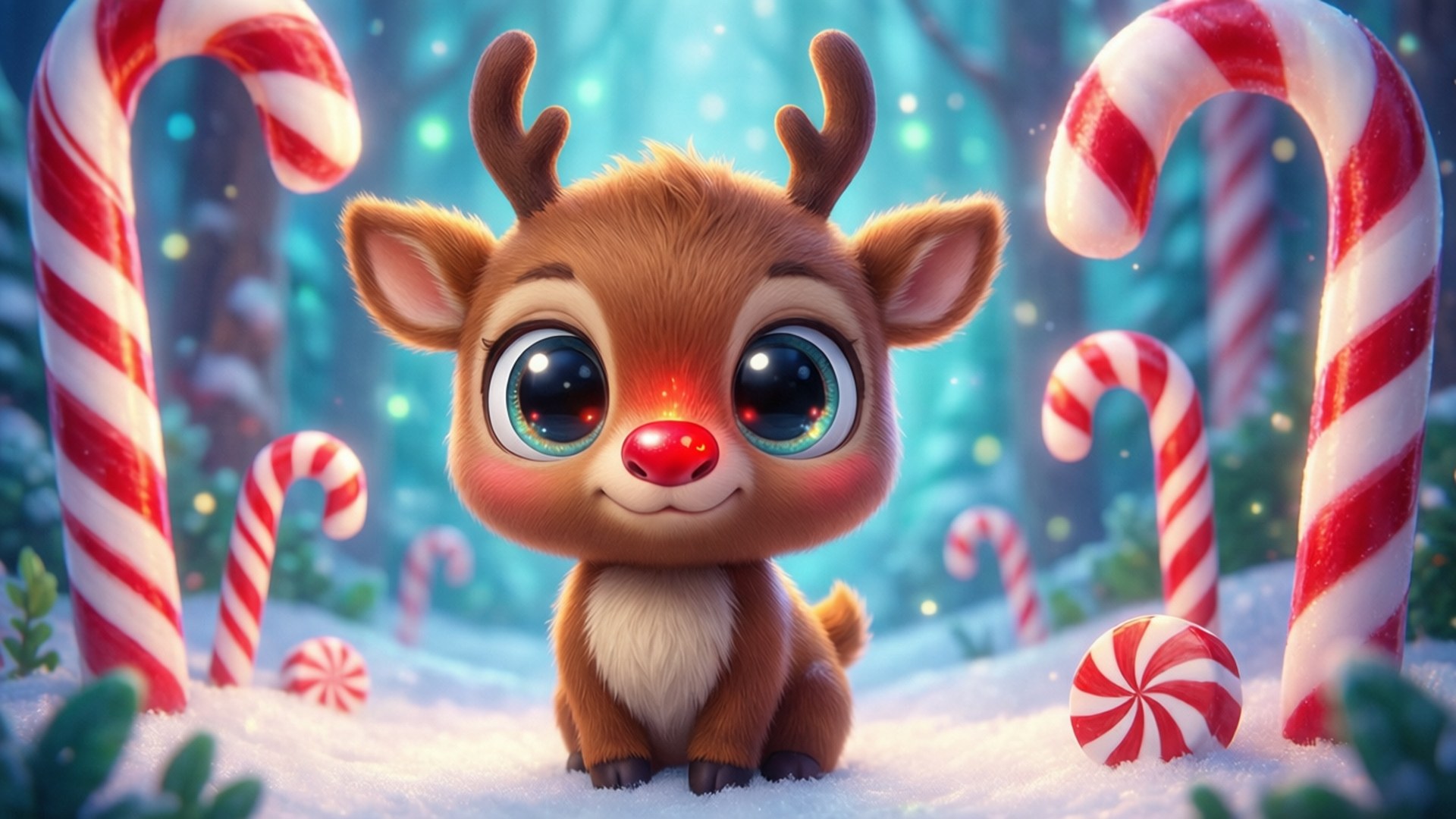 Chibi Candy Forest Achtergronden
