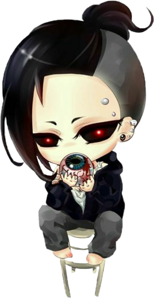 Chibi Cyberpunk Character PNG