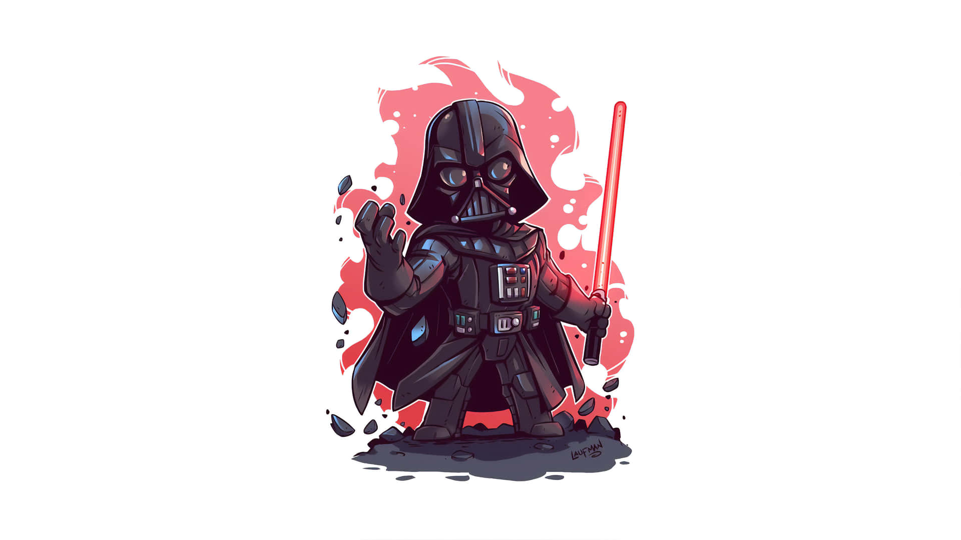 Chibi Darth Vader Artwork4 K Wallpaper