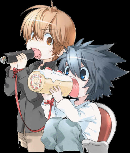 Chibi Death Note Karaoke PNG