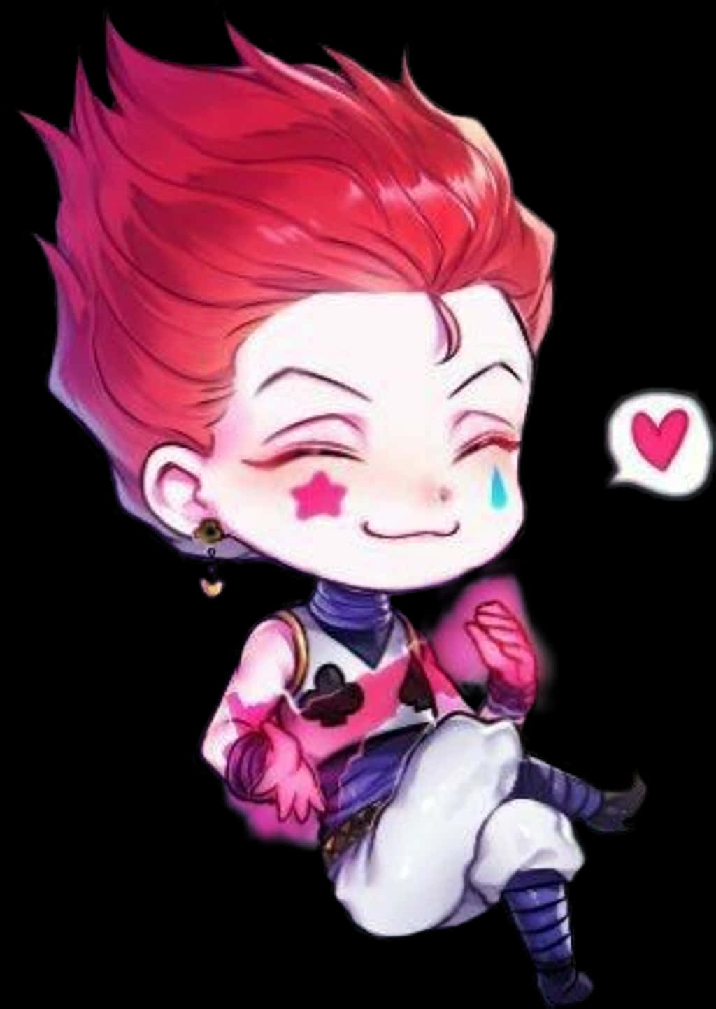 Chibi Hisoka Magician Heart PNG