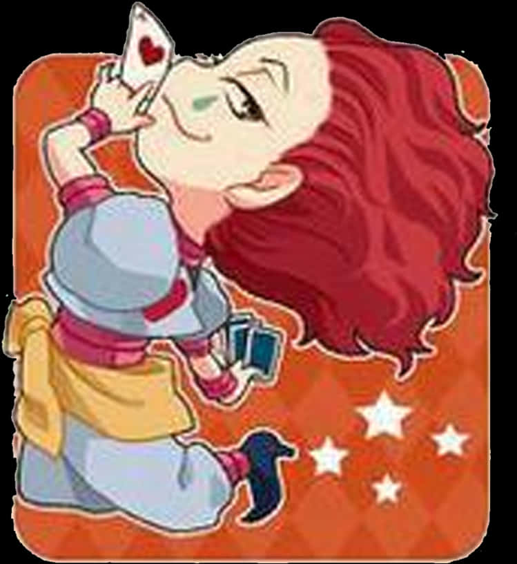 Chibi Hisoka Playing Card PNG