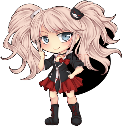 Chibi Junko Enoshima Cute Pose PNG