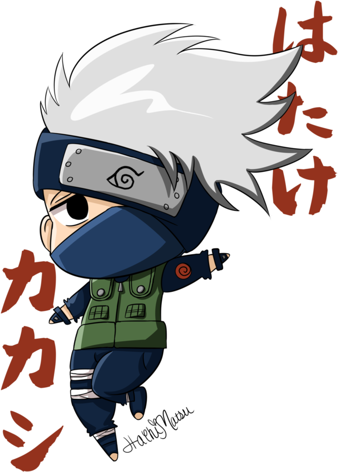 Chibi Kakashi Hatake Ninja Pose PNG