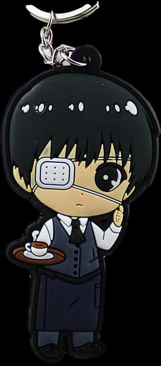 Chibi Kaneki Keychain PNG