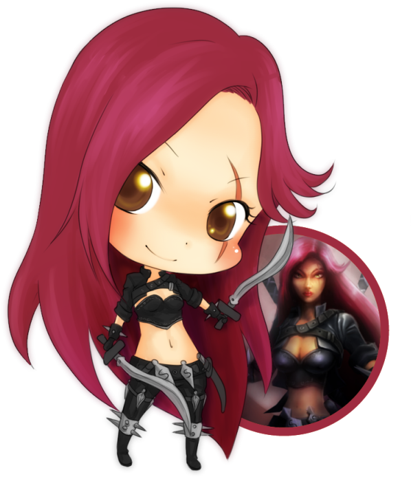 Chibi Katarina Leagueof Legends PNG