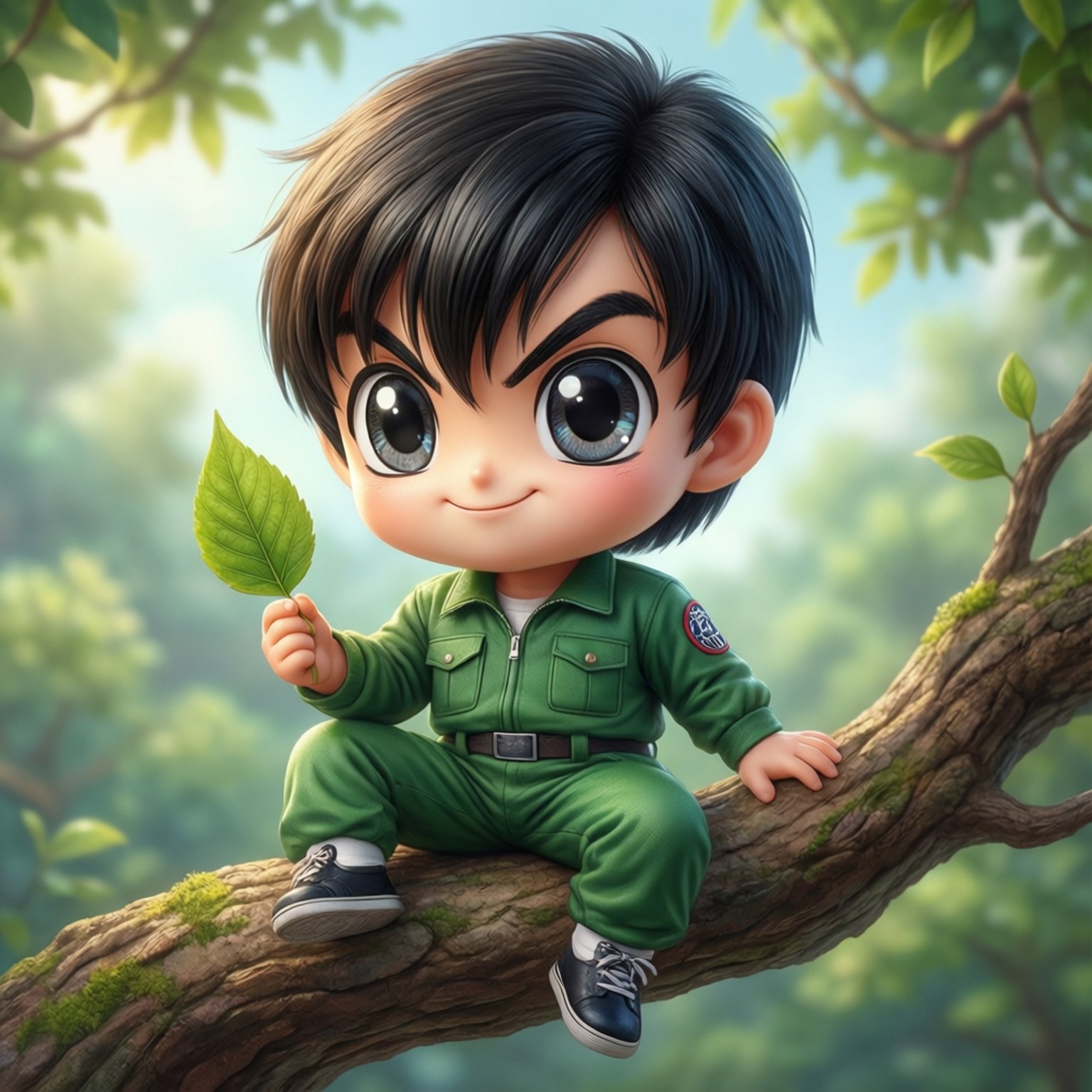 Chibi Leaf Holder Bakgrunner