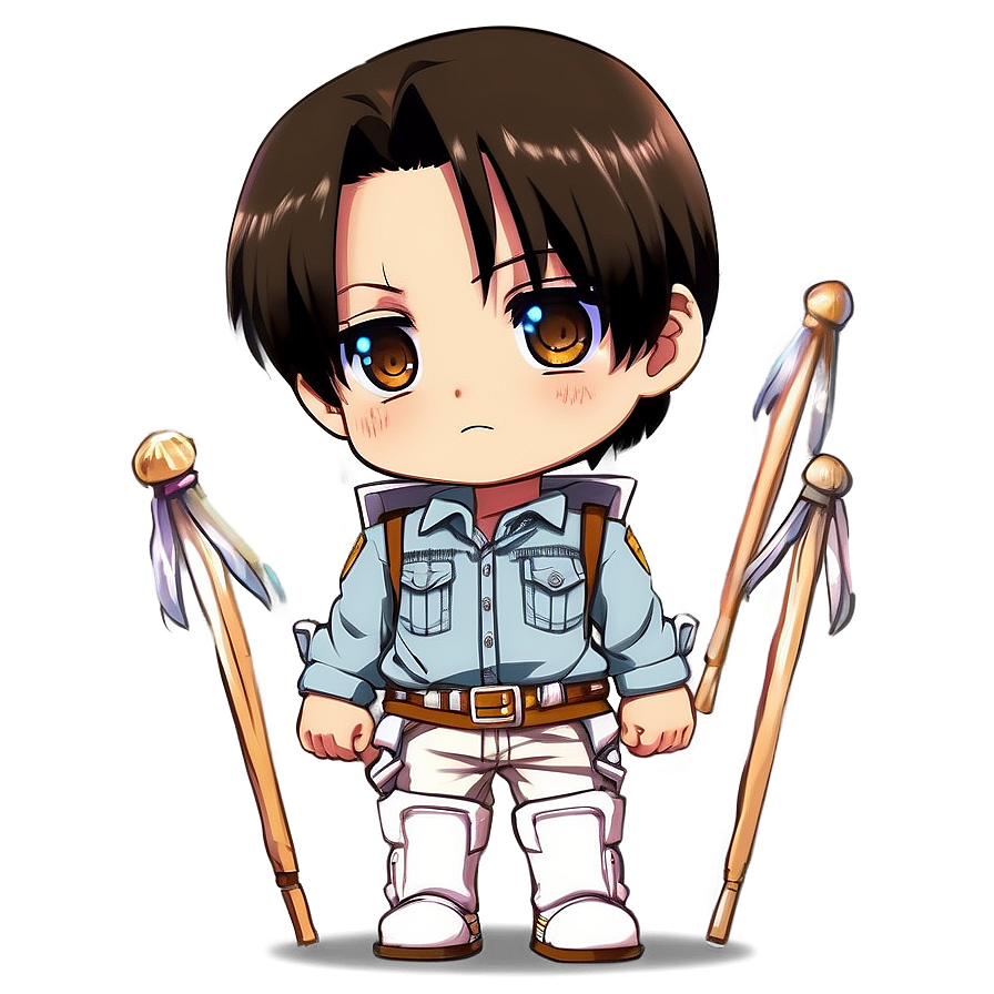Chibi Levi Cute Png Gly PNG