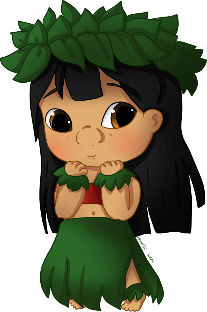 Chibi Liloin Hula Outfit PNG