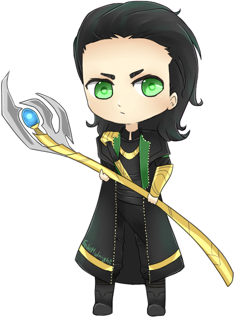 Chibi Loki With Scepter.png PNG