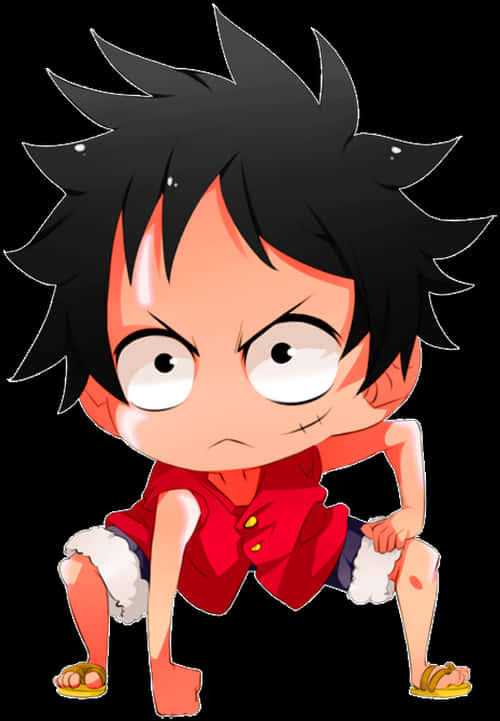 Chibi Luffy One Piece Character PNG