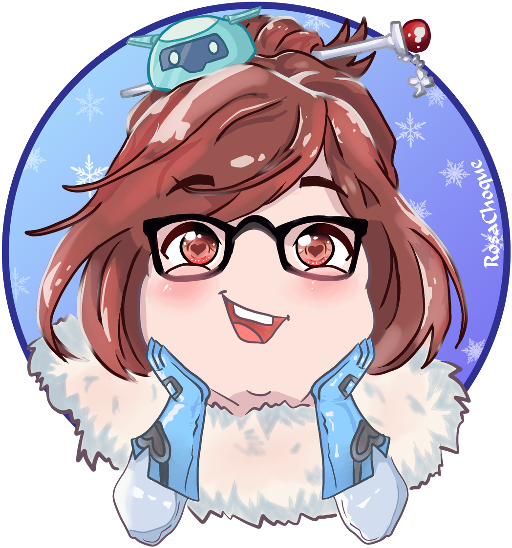 Download Chibi Mei Overwatch Artwork | Wallpapers.com