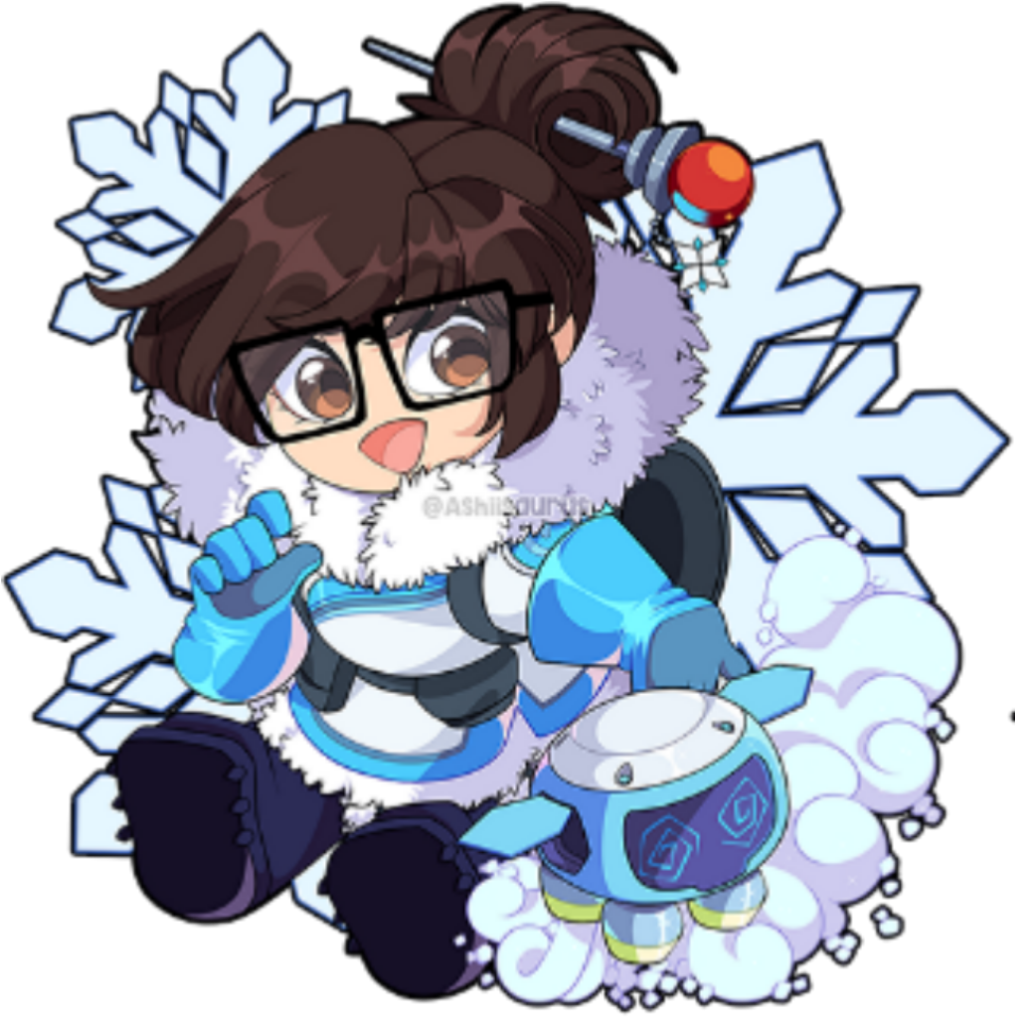 Chibi Mei Overwatch Artwork PNG