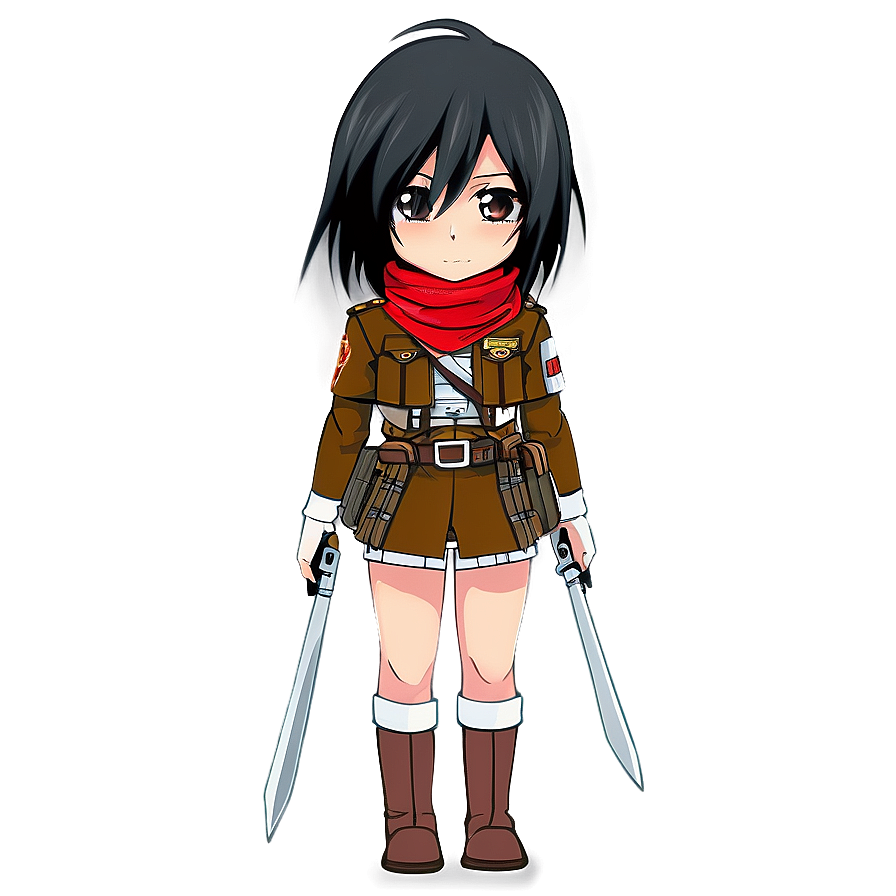 Download Chibi Mikasa Ackerman Png 45 | Wallpapers.com