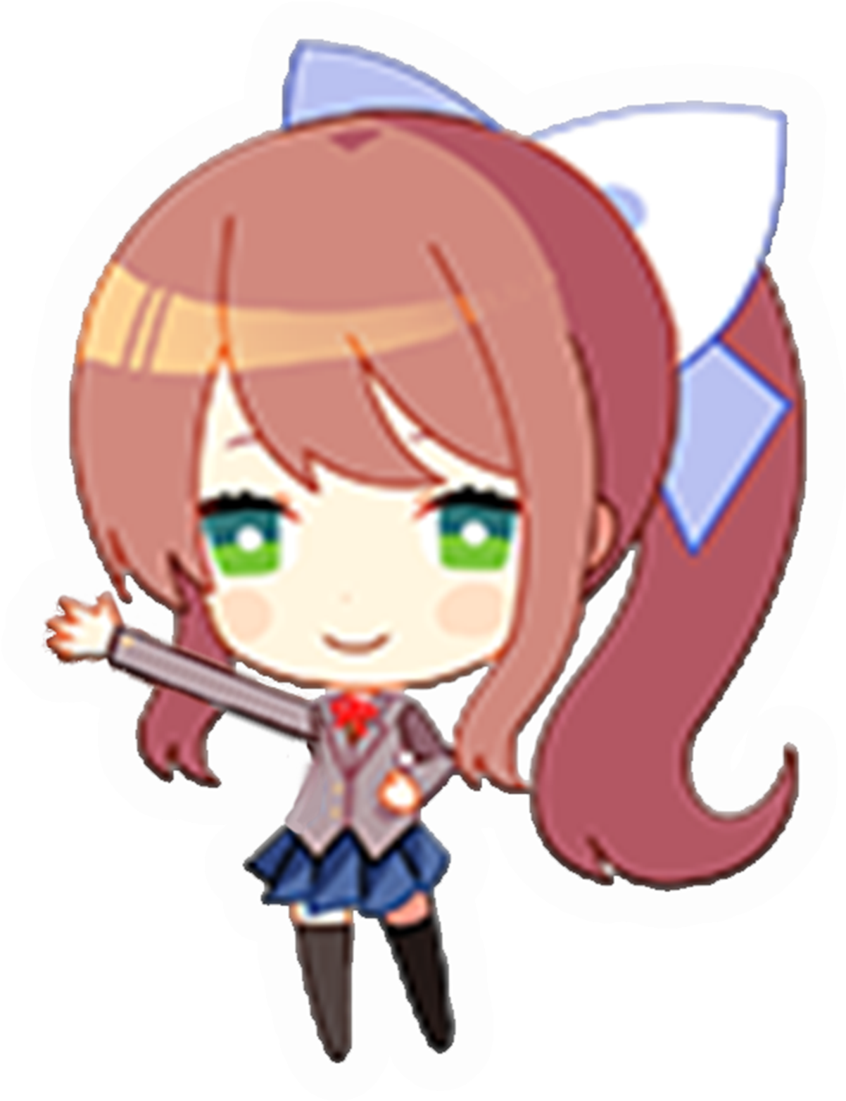 Chibi Monika D D L C Art PNG