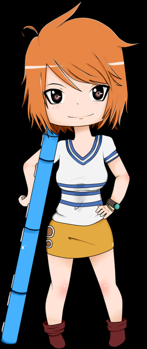 Chibi Nami One Piece Character PNG